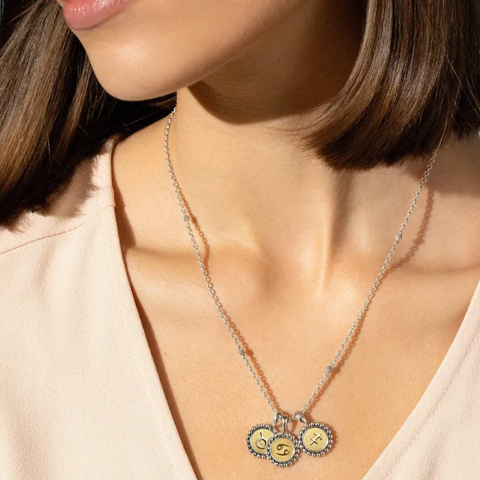 Charm Necklaces Signature Caviar Virgo Zodiac Charm LAGOS Charm Necklaces Signature Caviar Virgo Zodiac Charm LAGOS