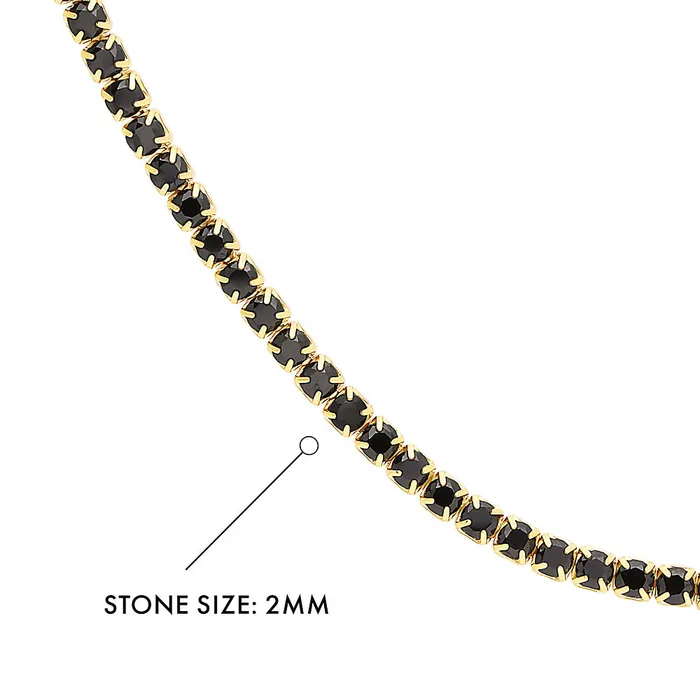 CZ Tennis Choker Necklace Set in Sterling Silver BERRICLE Necklaces