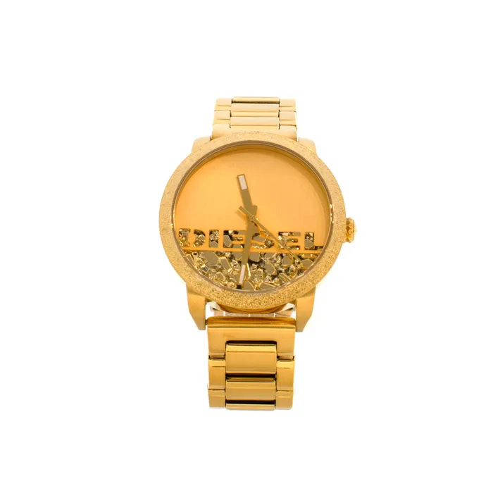 Diesel PreStyled Sets Diesel Ladies Gold Plated Watch With Gold Color Dial