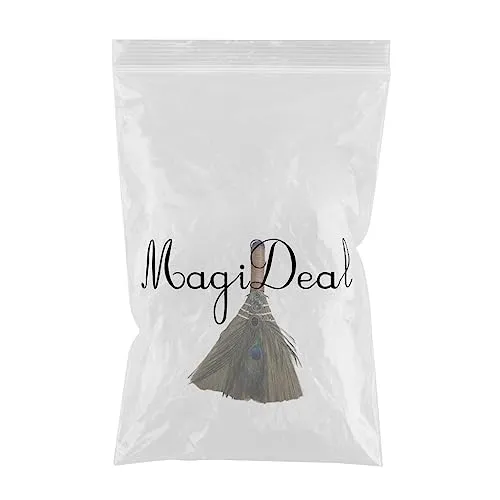 Dropshipped via Social Commerce Network Necklaces Pinakine Hanging Witch Altar Broom Feather Tree for Wall Halloween Brooms