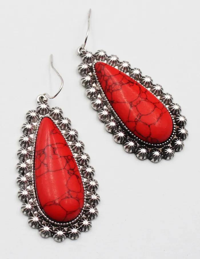 Earrings 070422 Stone Dangle Earrings Earrings 070422 Stone Dangle Earrings