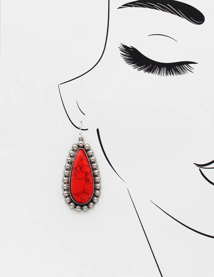 Earrings 070422 Stone Dangle Earrings Earrings 070422 Stone Dangle Earrings