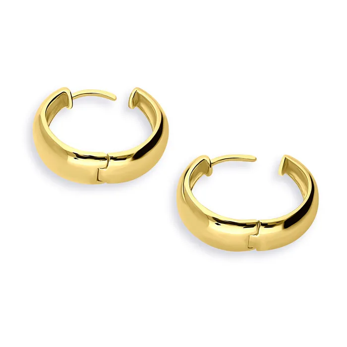 Earrings BERRICLE Dome Hoop Earrings in Sterling Silver 2 Pairs