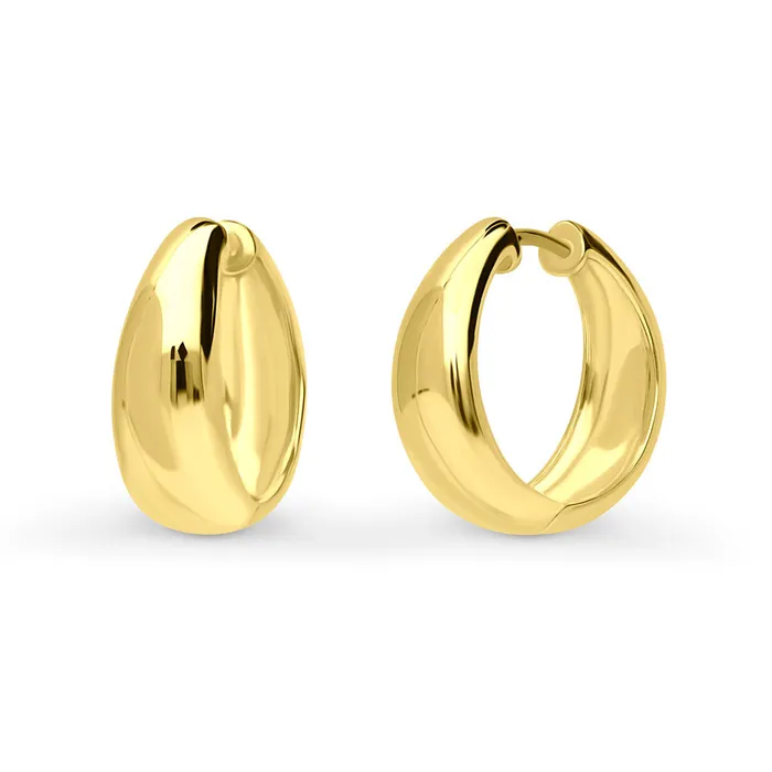 Earrings BERRICLE Dome Hoop Earrings in Sterling Silver 2 Pairs