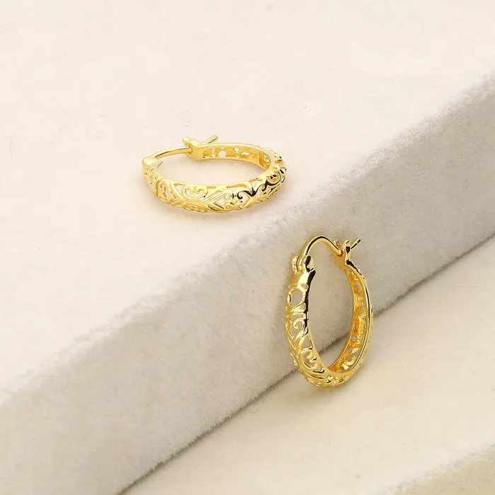 Earrings BERRICLE Filigree Hoop Earrings in Sterling Silver 2 Pairs