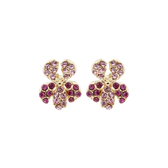 Earrings Les Nereides Les Nereides Wine And Roses Iris Post Earrings