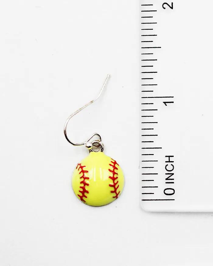 Earrings Softball Dangle Earrings 090122 Earrings Softball Dangle Earrings 090122
