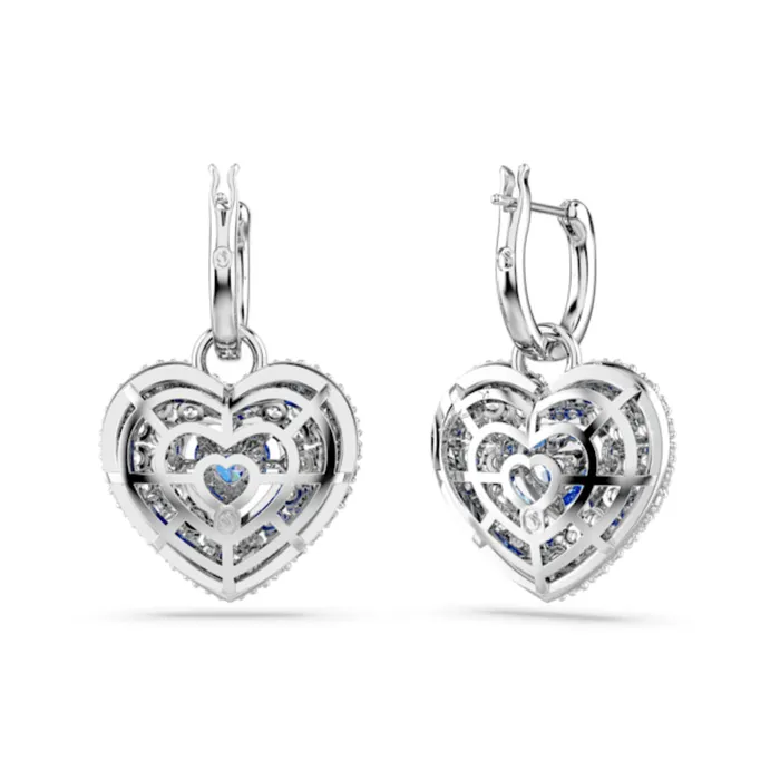 Earrings Swarovski Hyperbola Drop Earrings Heart Blue Rhodium plated Swarovski Earrings Swarovski Hyperbola Drop Earrings Heart Blue Rhodium plated Swarovski