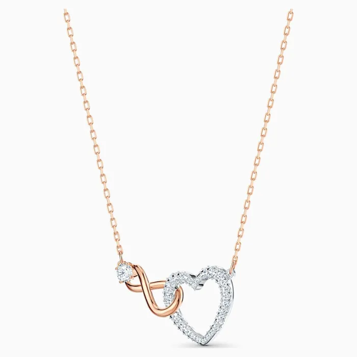 Earrings Swarovski Swarovski Infinity Necklace And Earring Set White