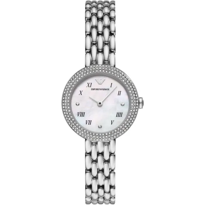 Emporio Armani Watches Emporio Armani Womens Rosa Analog White Dial Watch