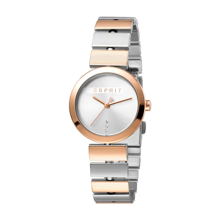 Esprit Bracelets Esprit Ladies 2Tone Stainless Steel Watch Silver Color Dial 2Tone Metal Bracelet Esprit Bracelets Esprit Ladies 2Tone Stainless Steel Watch Silver Color Dial 2Tone Metal Bracelet