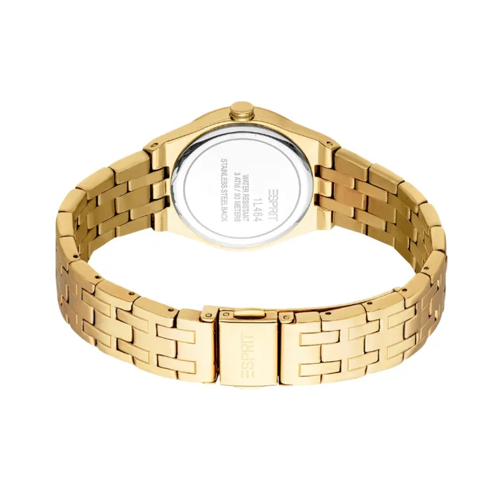 Esprit Rings Esprit River Ladies Silver Dial Gold Tone Watch