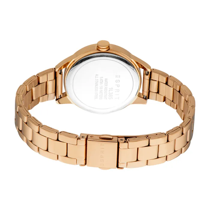 Esprit Rings ESPRIT Womens Rose Gold Watch with Dark Blue and Silver Glitter Dial Esprit Rings ESPRIT Womens Rose Gold Watch with Dark Blue and Silver Glitter Dial