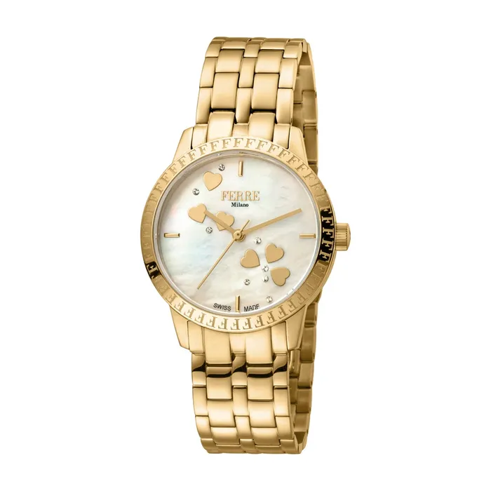 Ferre Milano Bracelets Ferre Milano Ladies Watch Mother Of Pearl Heart Design On The Dial With Metal Bracelet Ferre Milano Bracelets Ferre Milano Ladies Watch Mother Of Pearl Heart Design On The Dial With Metal Bracelet