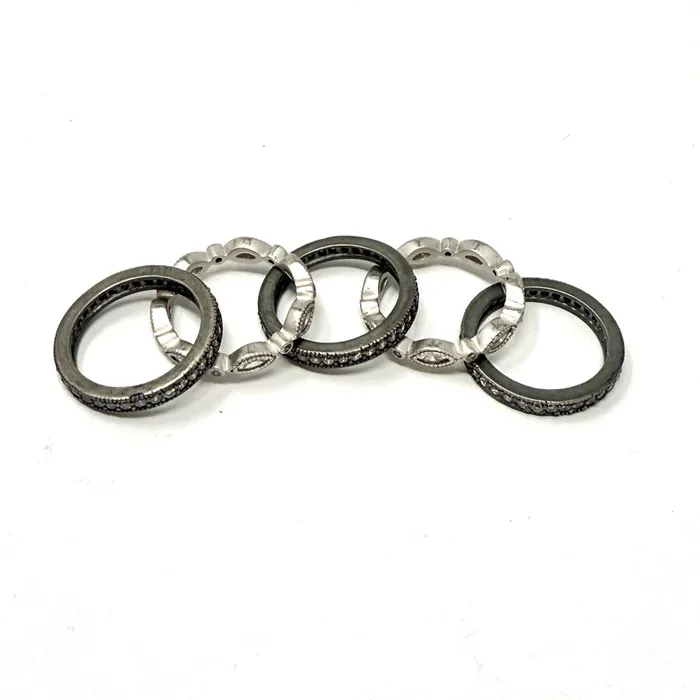 Freida Rothman Everyday 5stack Ring Set Freida Rothman Rings