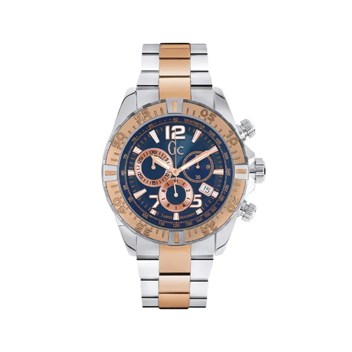 Gc Bracelets Gc Mens Chronograph Watch With Black Dial 2Tone Metal Bracelet Gc Bracelets Gc Mens Chronograph Watch With Black Dial 2Tone Metal Bracelet