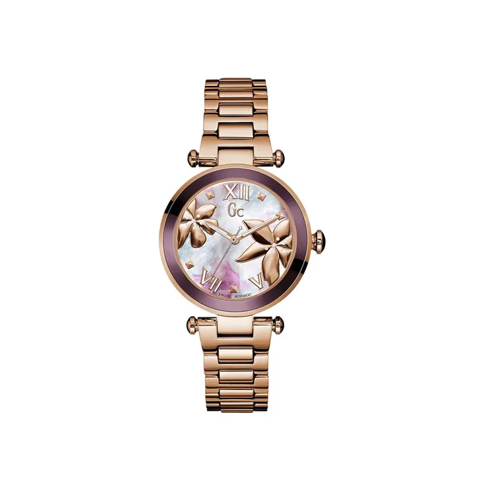 Gc Ladies Watch With Mother Of Pearl Dial Flower Design Gc Watches
