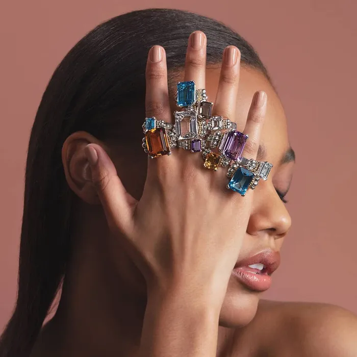 Glacier Large EmeraldCut White Topaz Ring LAGOS Rings Glacier Large EmeraldCut White Topaz Ring LAGOS Rings