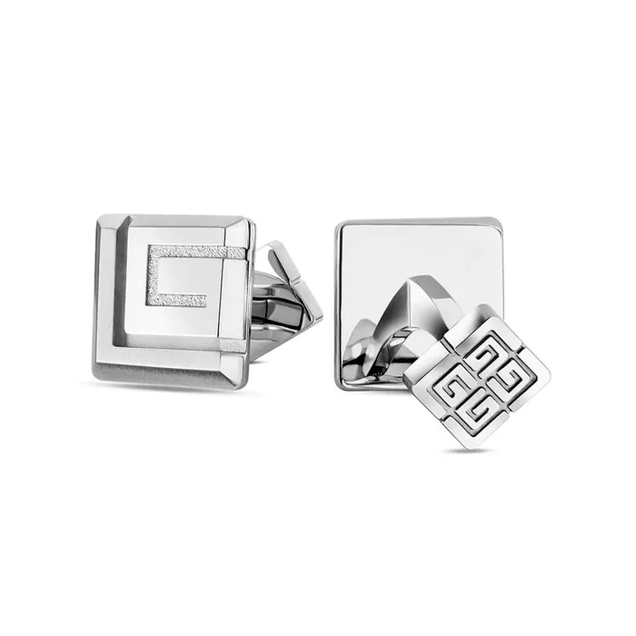Guy Laroche Bracelets Guy Laroche Alex Gents Stainless Steel SilverMattShine Cufflinks