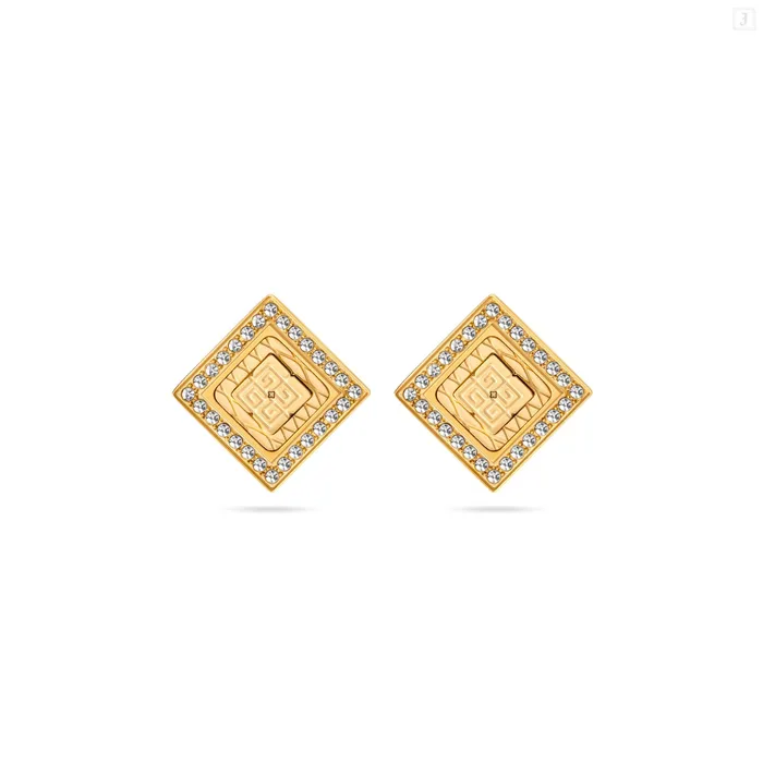 Guy Laroche Earrings Guy Laroche Eva Ladies Gold Plated With Crystals Earrings Guy Laroche Earrings Guy Laroche Eva Ladies Gold Plated With Crystals Earrings