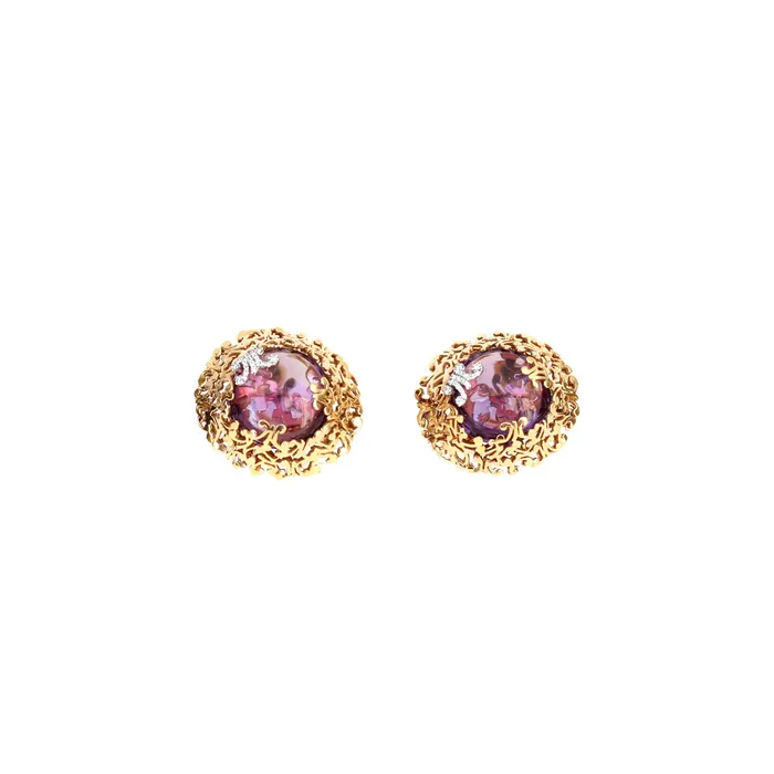 Korloff Korloff Earring With Diamonds Amethyst Earrings