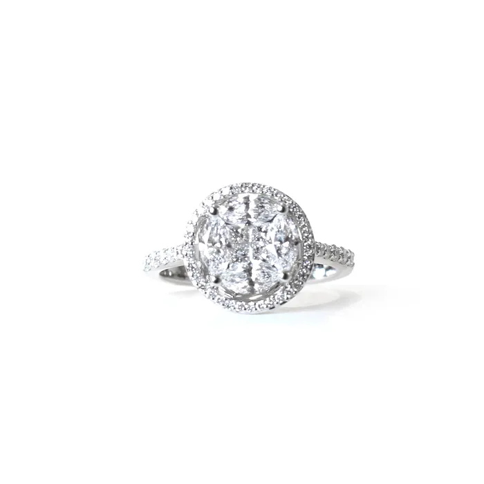 Korloff White Gold Ring With Diamonds Size 6 Korloff Rings