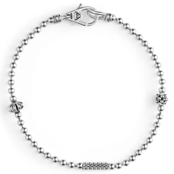 Lagos Bracelets Caviar Icon Silver Caviar Beaded Bracelet