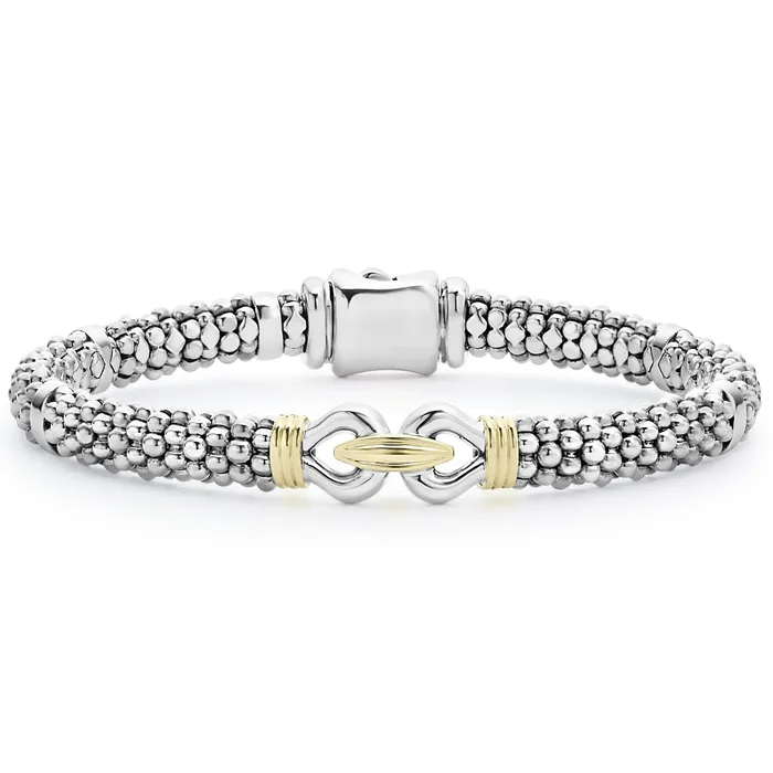 Lagos Bracelets Derby TwoTone Caviar Buckle Bracelet 6mm