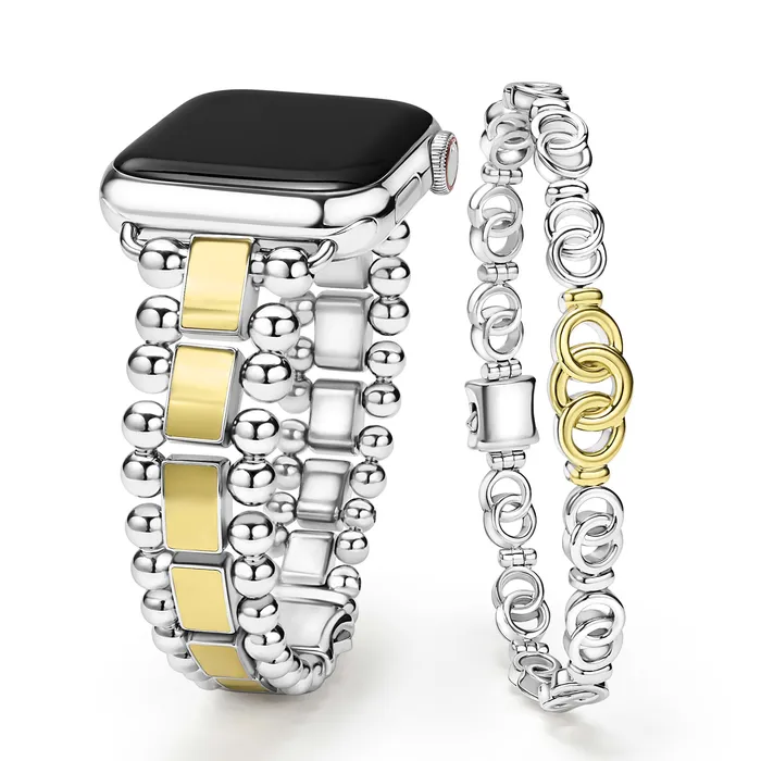 LAGOS Bracelets Smart Caviar TwoTone Interlocking Bracelet Gift Set