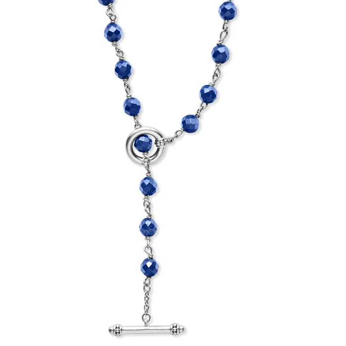 LAGOS Caviar Icon Long Ultramarine Ceramic Beaded Necklace Necklaces LAGOS Caviar Icon Long Ultramarine Ceramic Beaded Necklace Necklaces