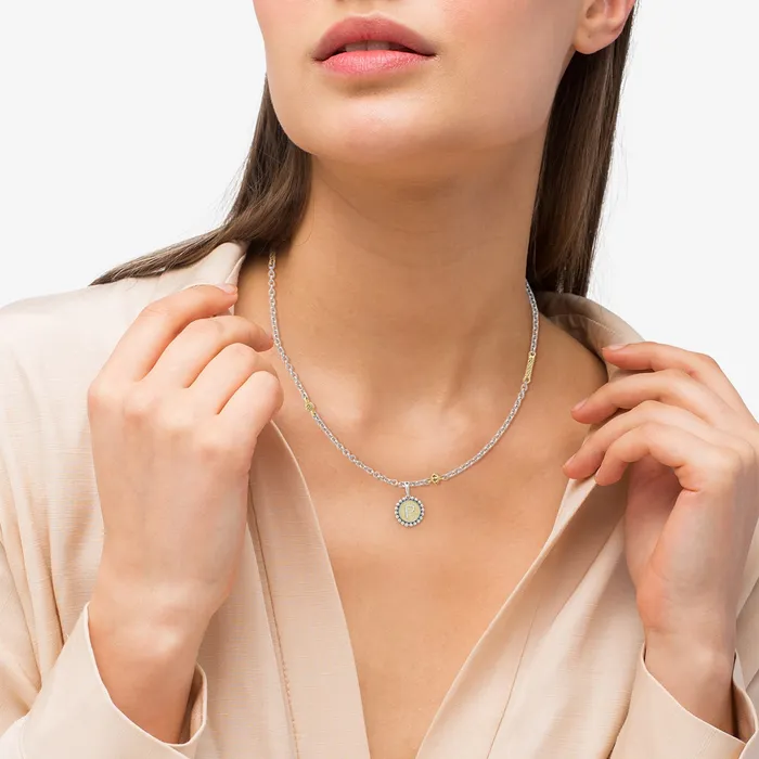 lagosdev Charm Necklaces Signature Caviar Diamond P Initial Charm lagosdev Charm Necklaces Signature Caviar Diamond P Initial Charm