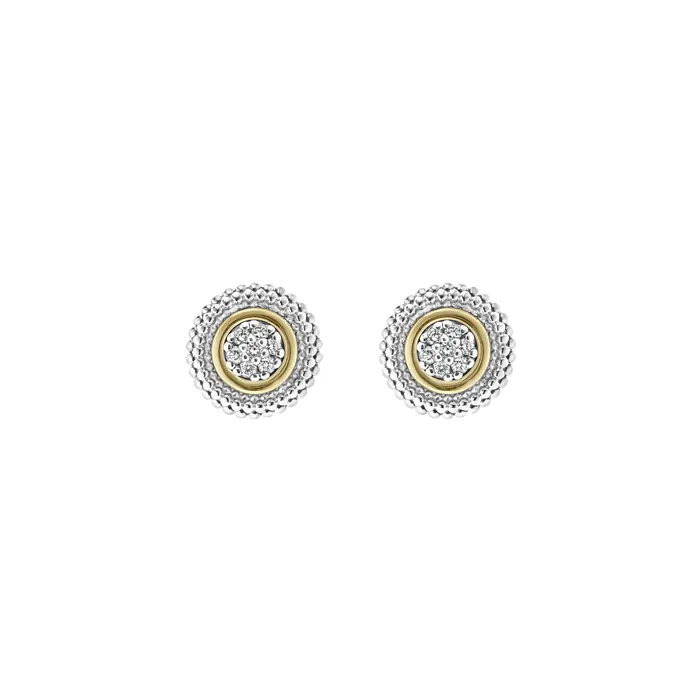 Lagos Earrings Signature Caviar Beaded Diamond Stud Earrings Lagos Earrings Signature Caviar Beaded Diamond Stud Earrings