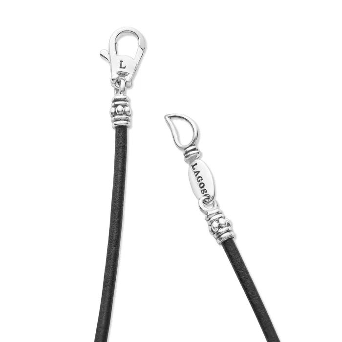 LAGOS Necklaces Anthem Single Tahitian Black Pearl Necklace LAGOS Necklaces Anthem Single Tahitian Black Pearl Necklace