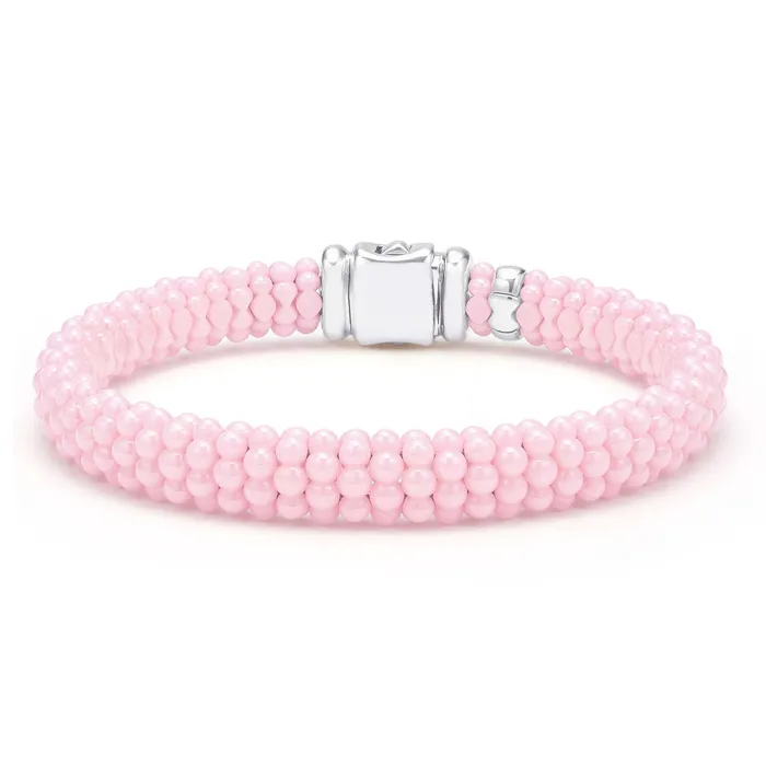 LAGOS Pink Caviar Sterling Silver and Pink Ceramic Caviar Beaded Bracelet Gift Set Bracelets LAGOS Pink Caviar Sterling Silver and Pink Ceramic Caviar Beaded Bracelet Gift Set Bracelets