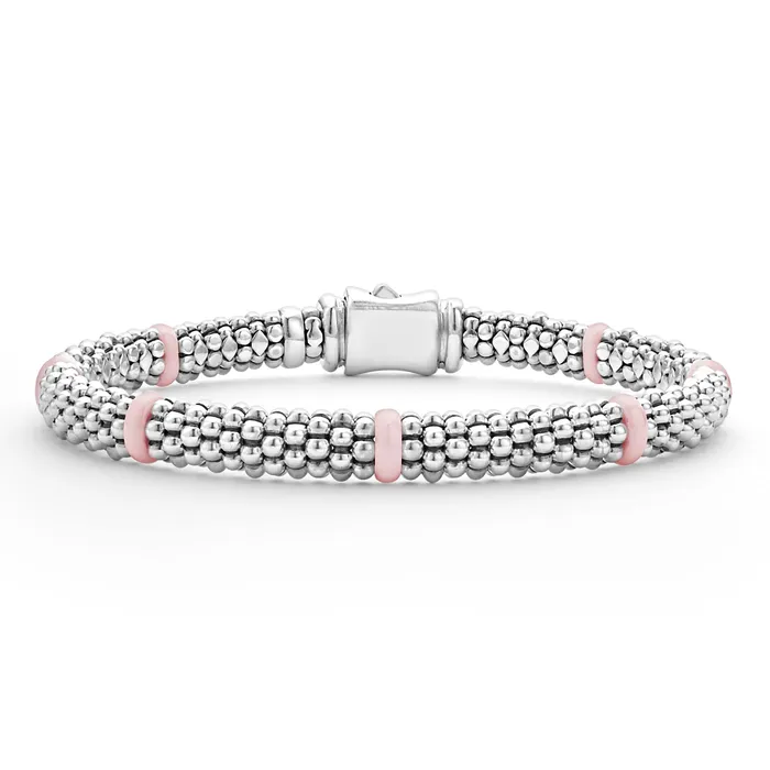 LAGOS Pink Caviar Sterling Silver and Pink Ceramic Caviar Beaded Bracelet Gift Set Bracelets LAGOS Pink Caviar Sterling Silver and Pink Ceramic Caviar Beaded Bracelet Gift Set Bracelets