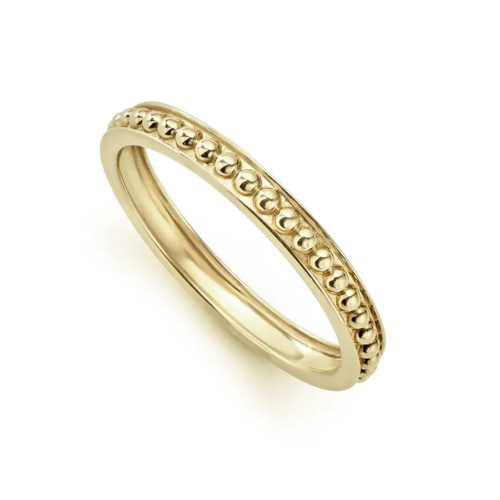 Lagos Rings Meridian 18K Gold Stacking Ring