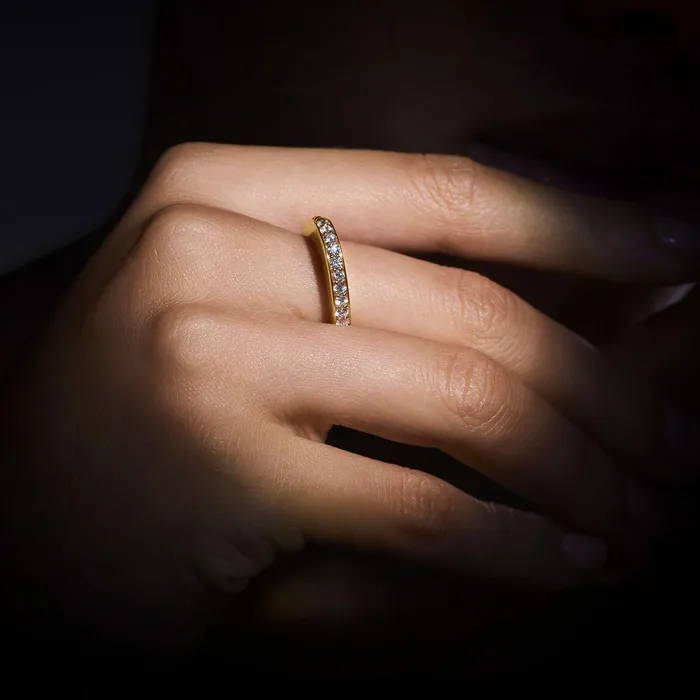 LAGOS Rings Studio 18K Gold and Diamond Stacking Ring LAGOS Rings Studio 18K Gold and Diamond Stacking Ring