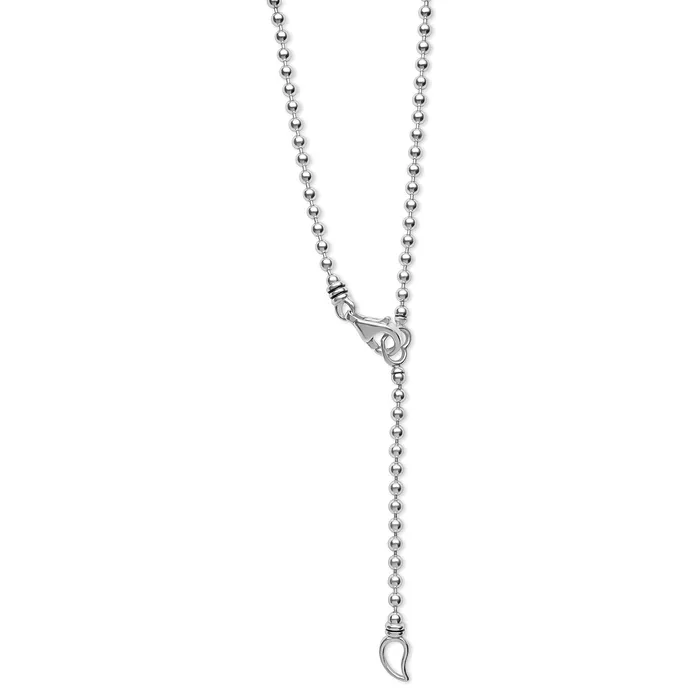 LAGOS Signature Caviar Octagon Diamond W Initial Charm Necklace Necklaces LAGOS Signature Caviar Octagon Diamond W Initial Charm Necklace Necklaces