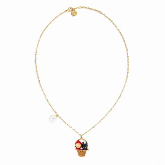Les Nereides Basket Little Red Riding Hood And Big Bad Wolf Pendant Necklace Les Nereides Necklaces Les Nereides Basket Little Red Riding Hood And Big Bad Wolf Pendant Necklace Les Nereides Necklaces