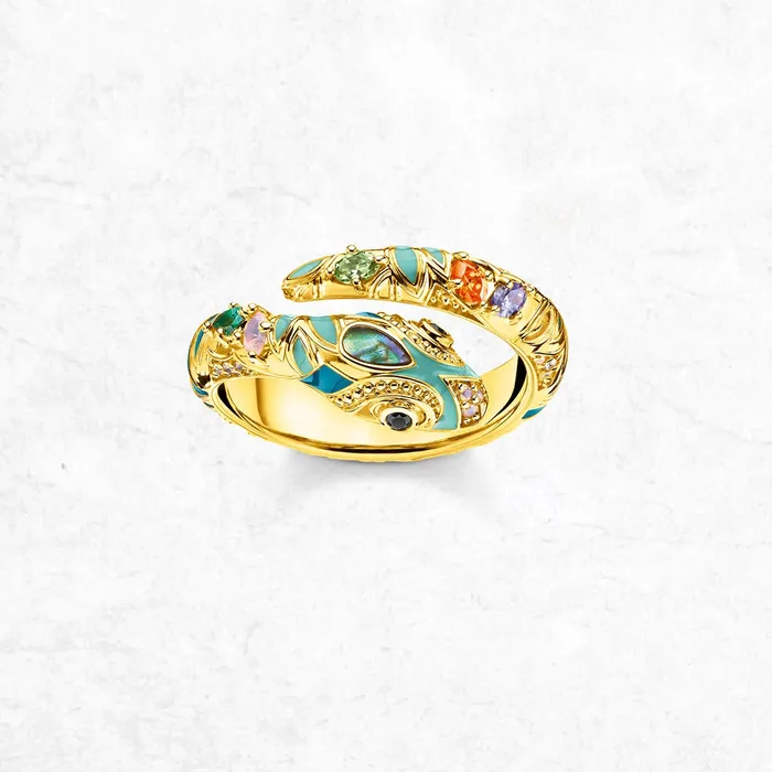 Magical Snake 925 Sterling Silver Ring wickedafstore Rings