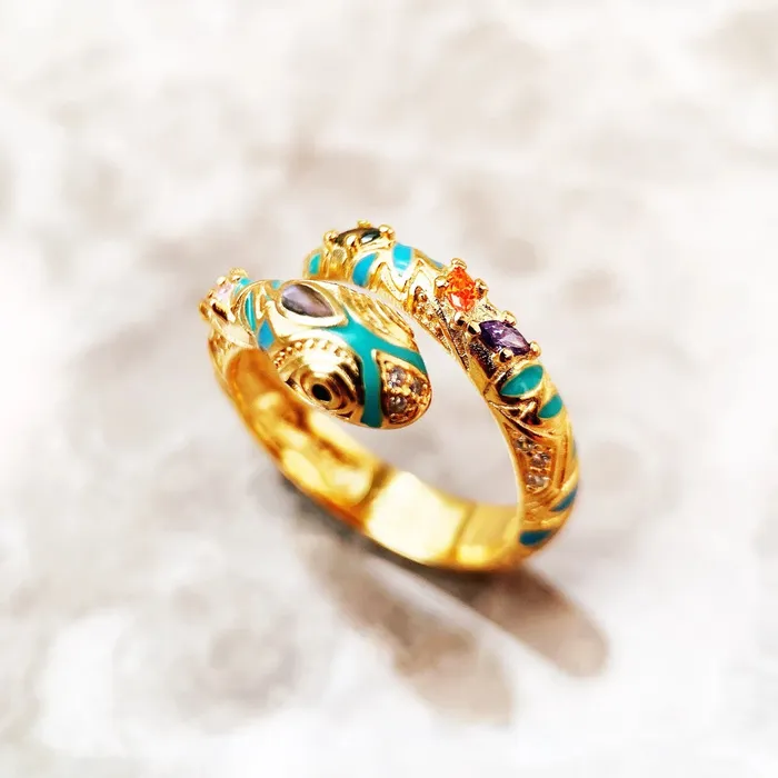 Magical Snake 925 Sterling Silver Ring wickedafstore Rings