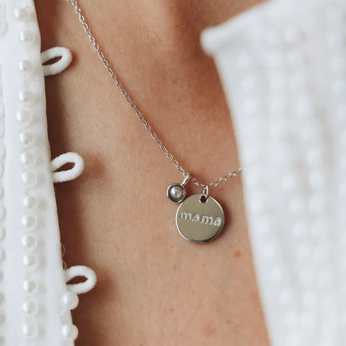 MAMA necklace Silver HoraceJewelry Necklaces