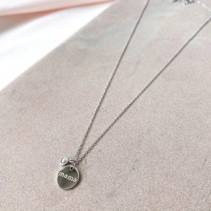 MAMA necklace Silver HoraceJewelry Necklaces