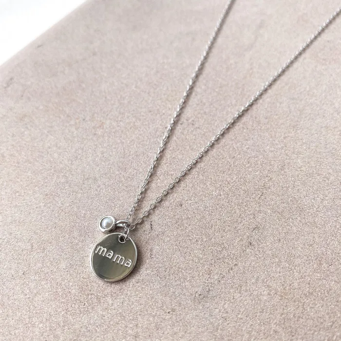 MAMA necklace Silver HoraceJewelry Necklaces