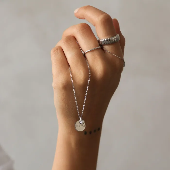 MAMA necklace Silver HoraceJewelry Necklaces