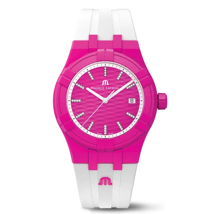 Maurice Lacroix Watches Maurice Lacroix Aikon Tide Quartz 40 mm Pink White Watch Maurice Lacroix Watches Maurice Lacroix Aikon Tide Quartz 40 mm Pink White Watch
