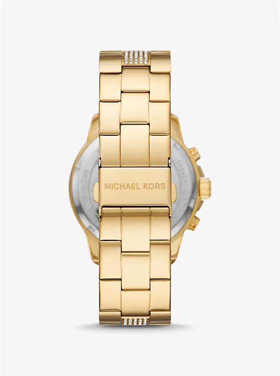 Michael Kors Brynn Ladies GoldTone Chronograph Watch Michael Kors Rings