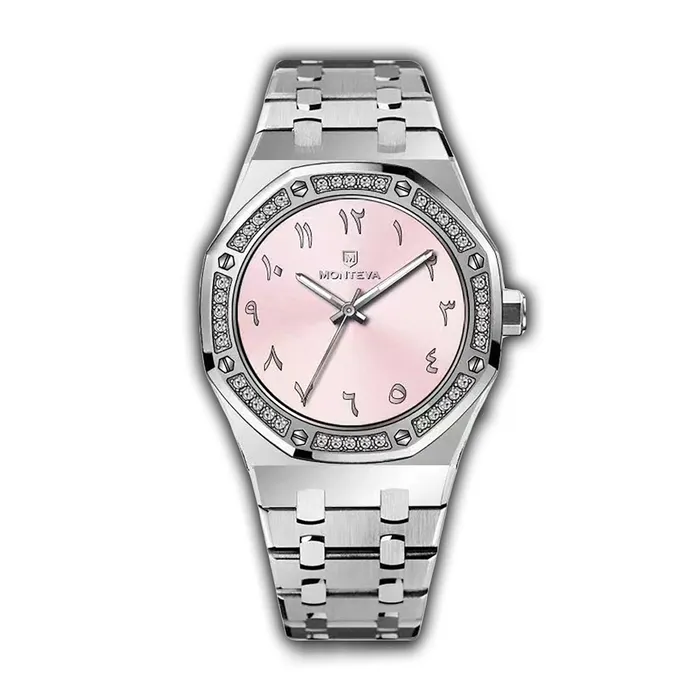 Monteva AP Ladies Watch with Arabic Numerals and Zircon Accents Monteva Watches Monteva AP Ladies Watch with Arabic Numerals and Zircon Accents Monteva Watches