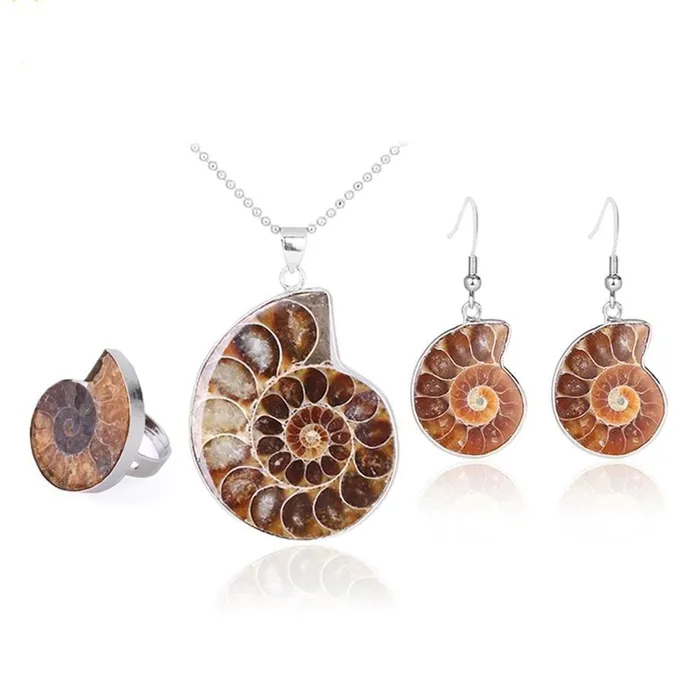 Natural Ammonite Snail Shell Necklace WickedAF Necklaces