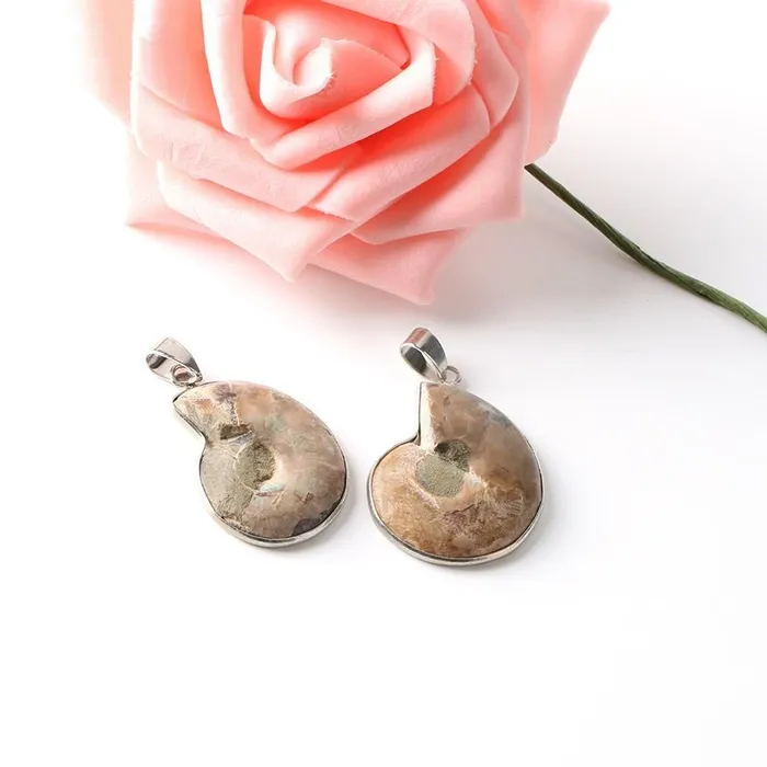 Natural Ammonite Snail Shell Necklace WickedAF Necklaces